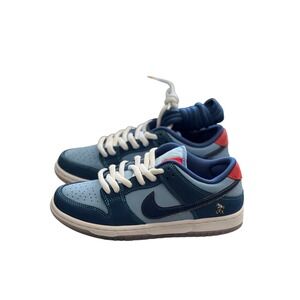 Nike SB Dunk Low QS Kids Blue Why So Saf Skate Shoes DX5549 400 Size 4.5Y Rare